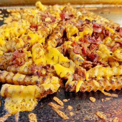 Recipe 'Loaded Fries Recipe on Griddle'