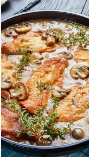 Ultra Comforting Creamy Chicken Marsala