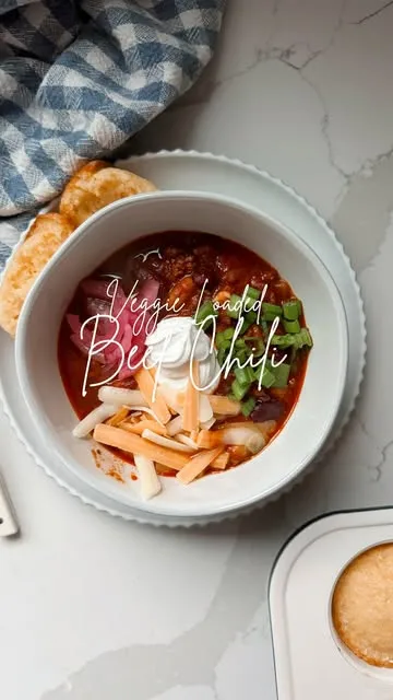Veggie Loaded Beef Chili