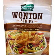 Fresh Gourmet Wonton Strips, Authentic