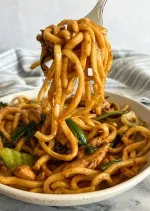 Chicken Yaki Udon Noodle Stir Fry