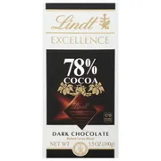 Lindt EXCELLENCE 78% Cocoa Dark Chocolate Bar, Dark Chocolate Candy