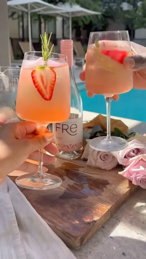 Rosé Sangria Mocktail