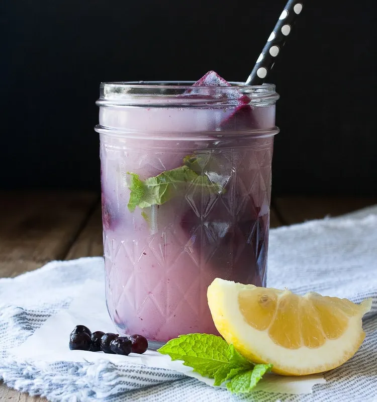 Blueberry Lemonade with Mint