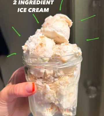 Recipe '2 INGREDIENT NO CHURN VEGAN ICE CREAM'