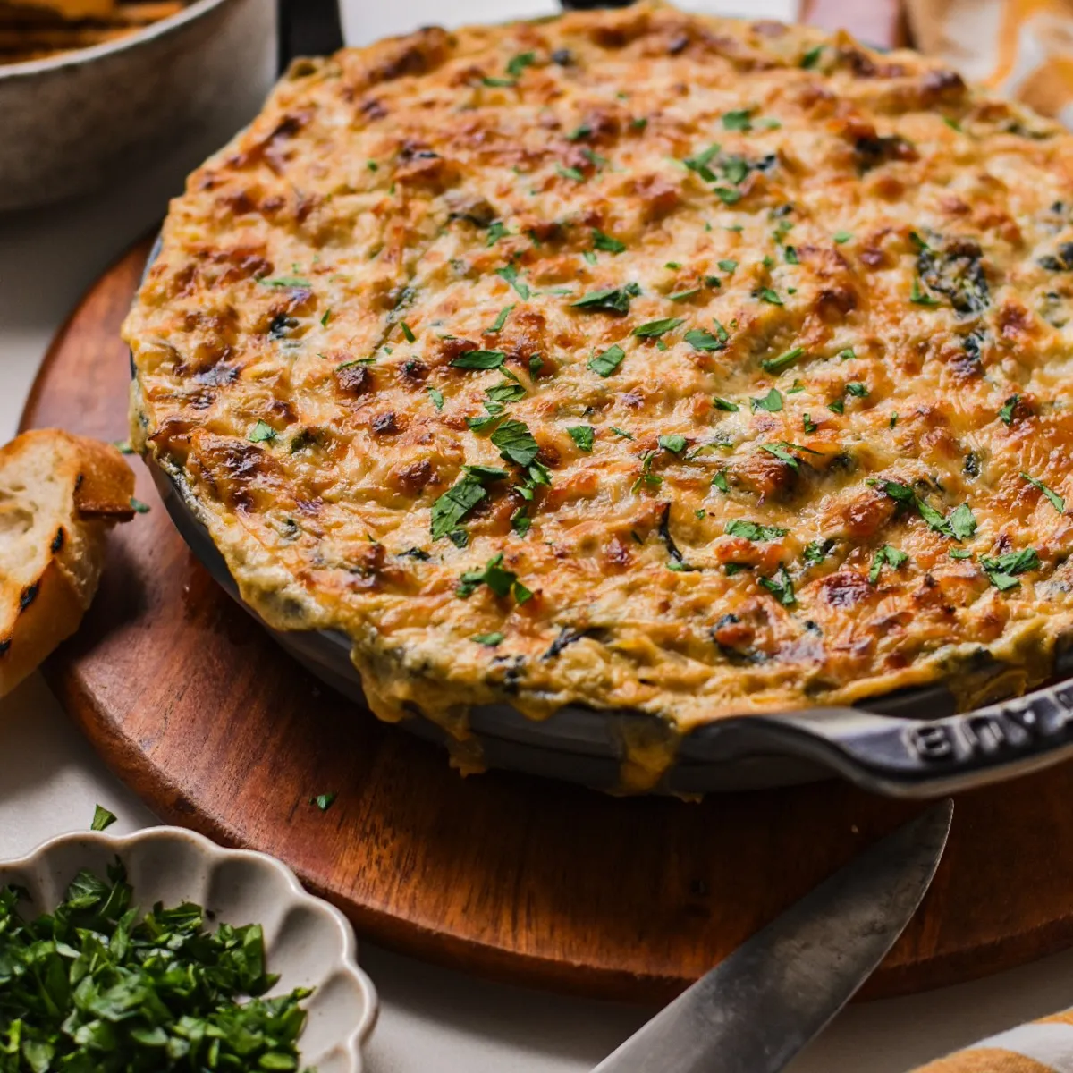 Cajun Crab Spinach Artichoke Dip Recipe