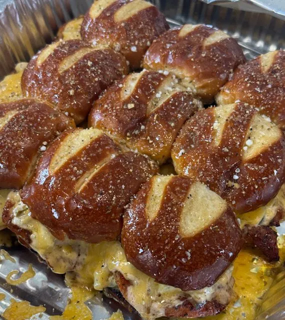 Hot Honey Butter Chicken Sliders