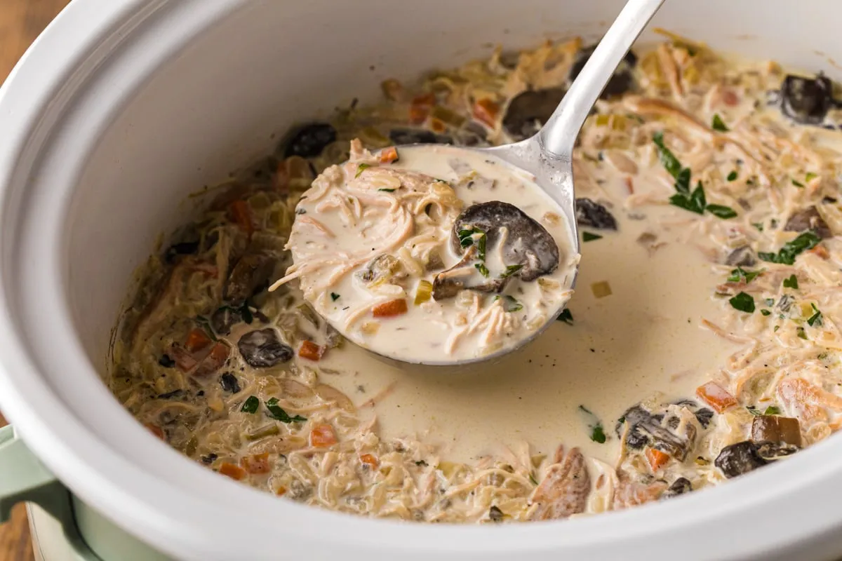 Slow Cooker Chicken Wild Rice Soup