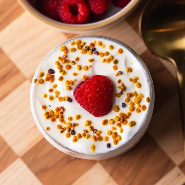 Raspberry Cheesecake Chia Pudding (high protein)