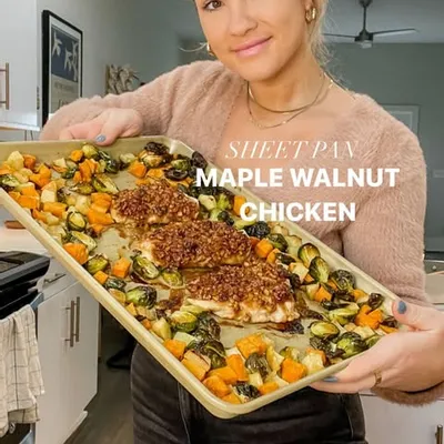 Recipe 'SHEET PAN MEALS EPISODE #2: Maple Walnut Chicken & Veggies'