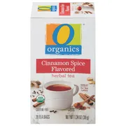 O Organics Herbal Tea, Cinnamon Spice Flavored, Bags