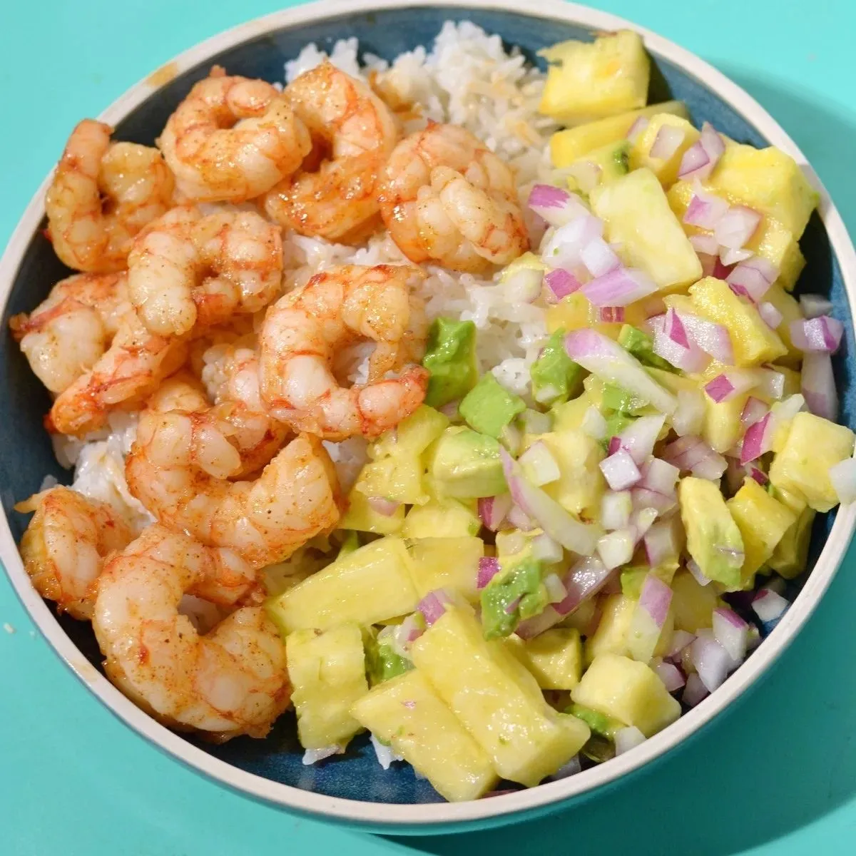 shrimp pineapple bowls