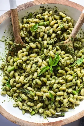 Easy Roasted Asparagus Pesto Pasta