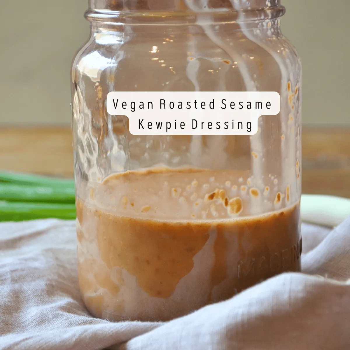 Vegan Copycat Roasted Sesame Kewpie Mayo Dressing
