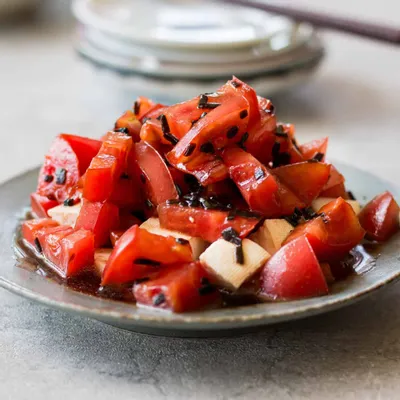 Recipe 'Refreshing Tomato and Tofu Salad with Shio Kombu'