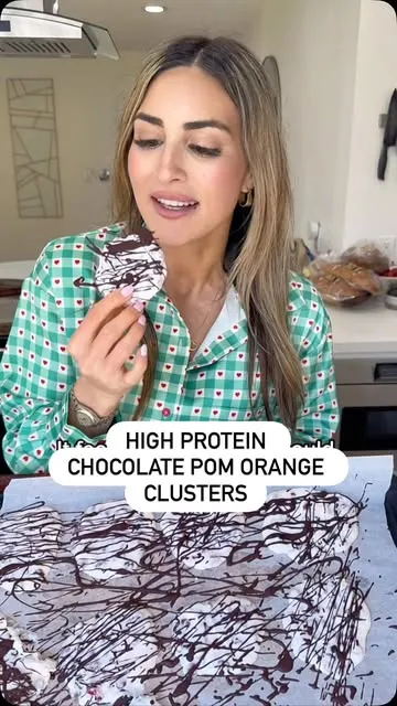 Chocolate Pom Orange Yogurt Clusters