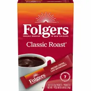 Folgers Instant Coffee Crystals Classic Roast Single Serve Packets