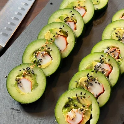 Recipe 'Lazy Cucumber Sushi Rolls'