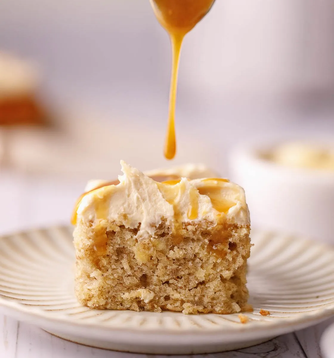 Banana Cake with Caramel frosting
