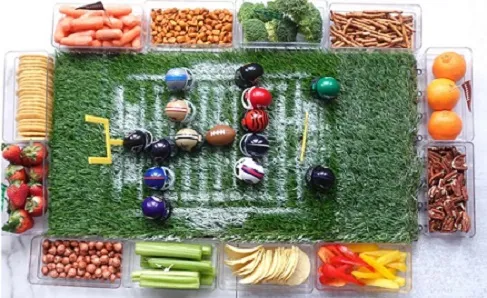 The Easiest Snack Stadium for Super Bowl (only 3 steps!)