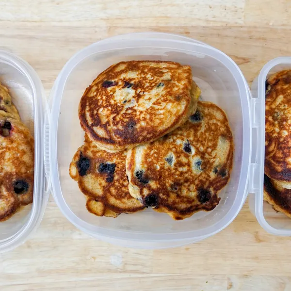Blueberry Lemon Pancakes For Meal Prep
