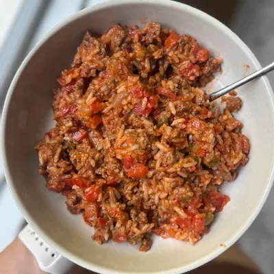 Recipe 'Unstuffed Pepper Skillet'