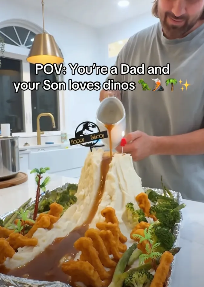 Dino Volcano Dinner