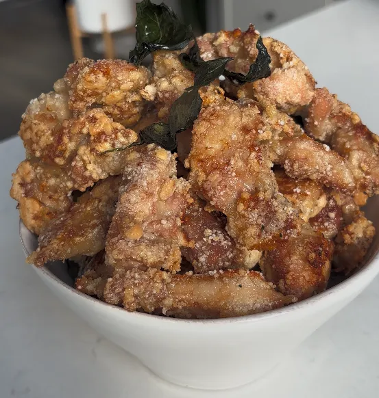 Air Fried Chicken Thigh with Basil