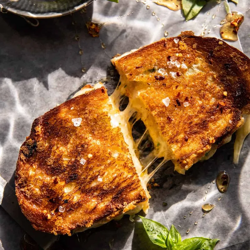 Garlic Miso Butter Grilled Cheese