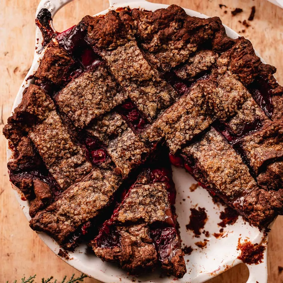 Chocolate Cherry Black Forest Pie