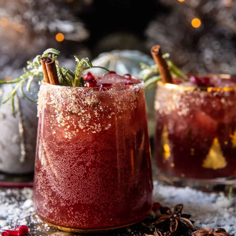 Whoville’s Spiced Up Christmas Margarita Punch (with mocktail punch)