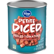 Kroger Petite Diced Peeled Tomatoes In Tomato Juice
