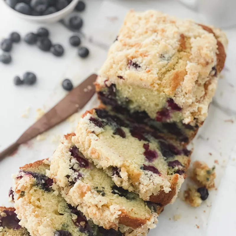 Blueberry Streusel Coffee Cake Loaf