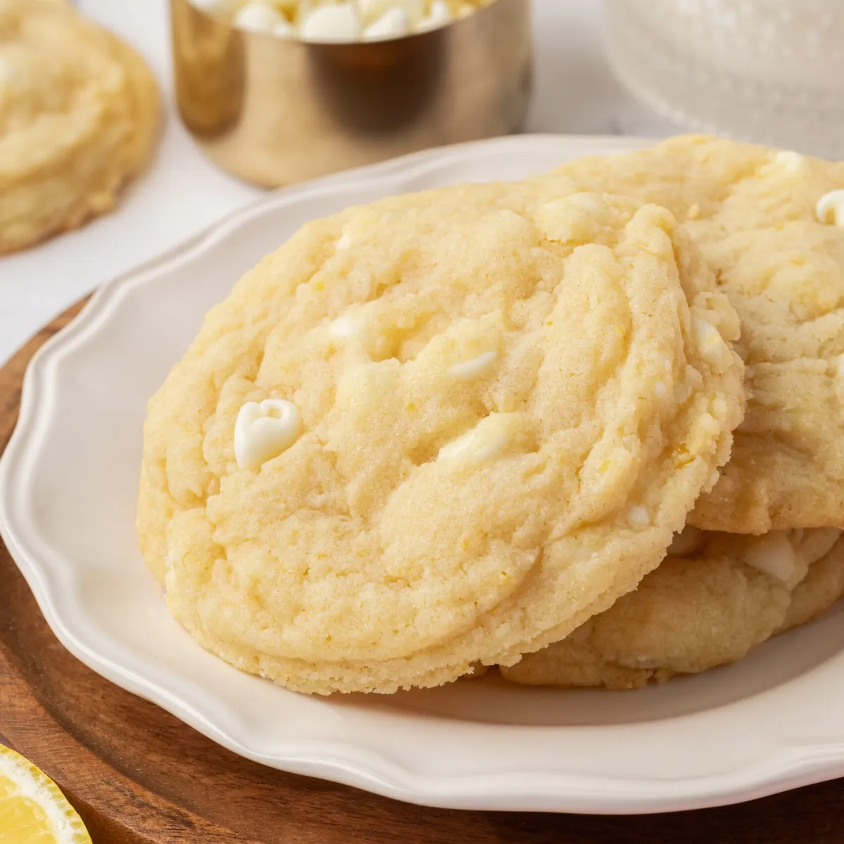 Lemon White Chocolate Chip Cookies