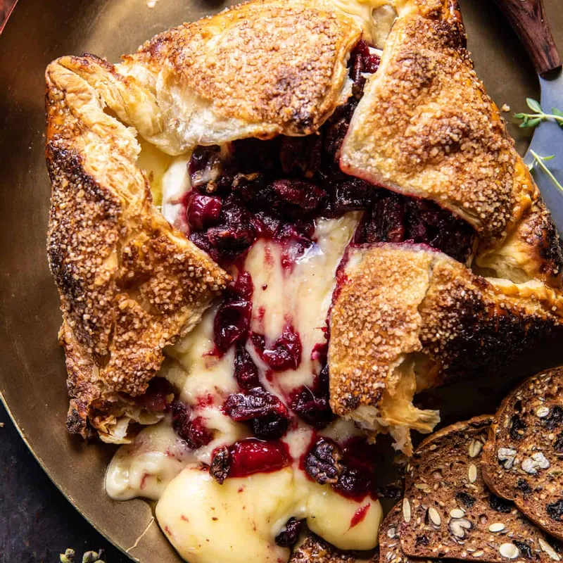 Pastry Wrapped Cranberry Baked Brie