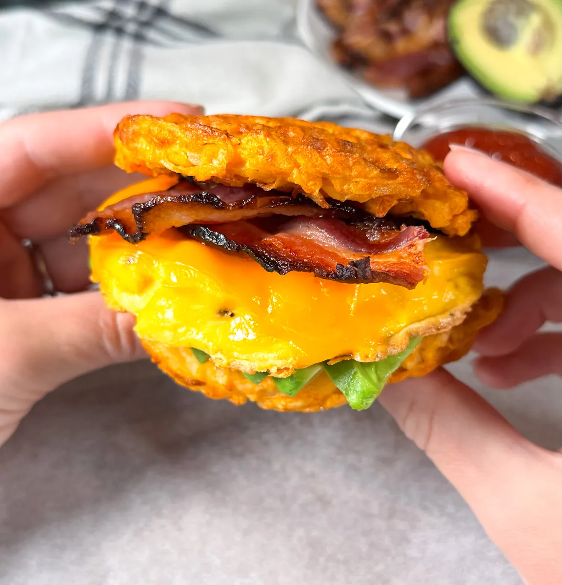 Hash Brown Breakfast Sandwich