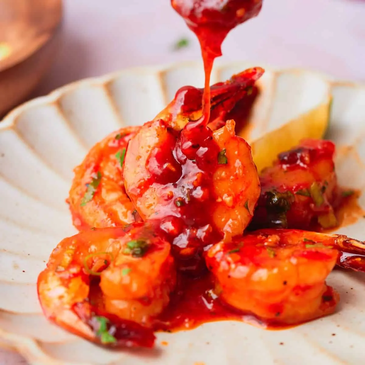 Honey Sriracha Shrimp
