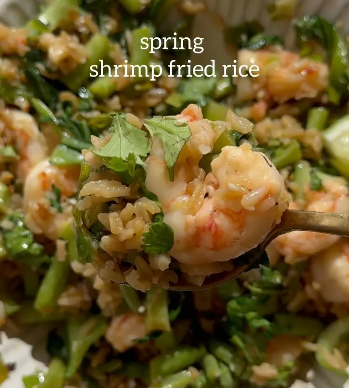 Springy shrimp fried rice
