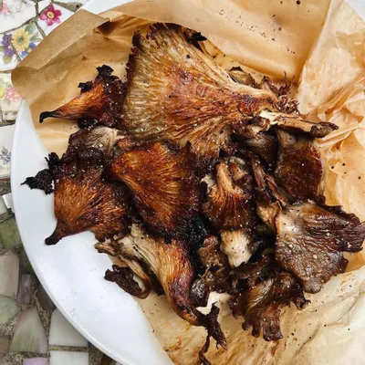 Recipe 'Crispy Parchment Oyster Mushrooms'