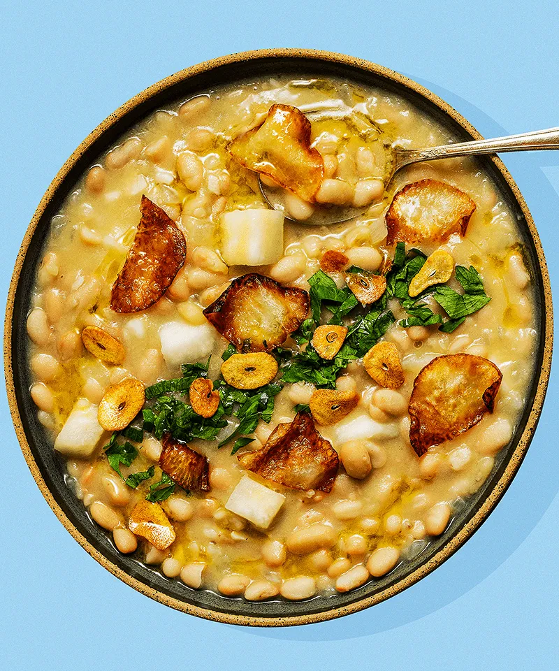 Vegan Beans and Turnips Recipe