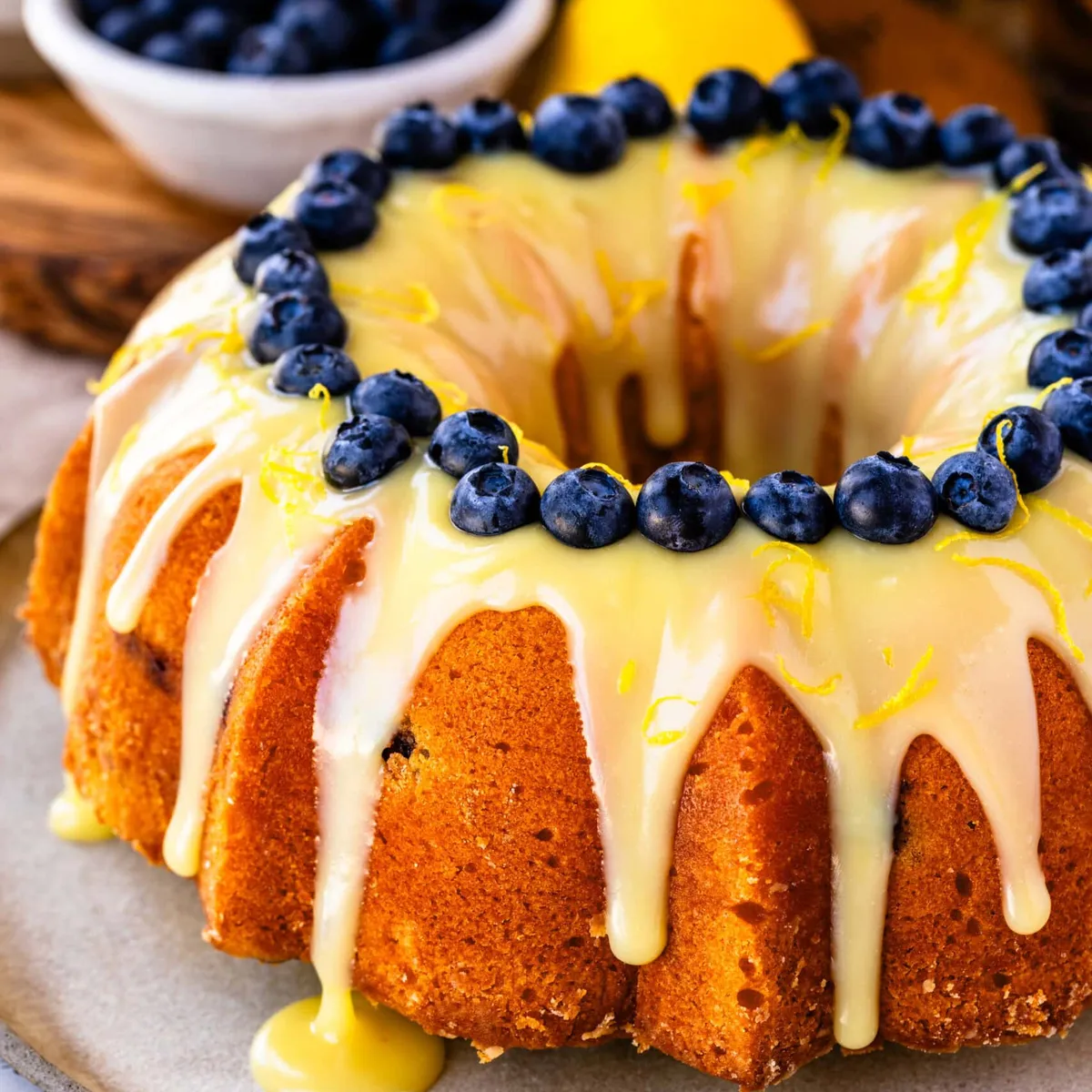 Lemon Blueberry Bundt Cake