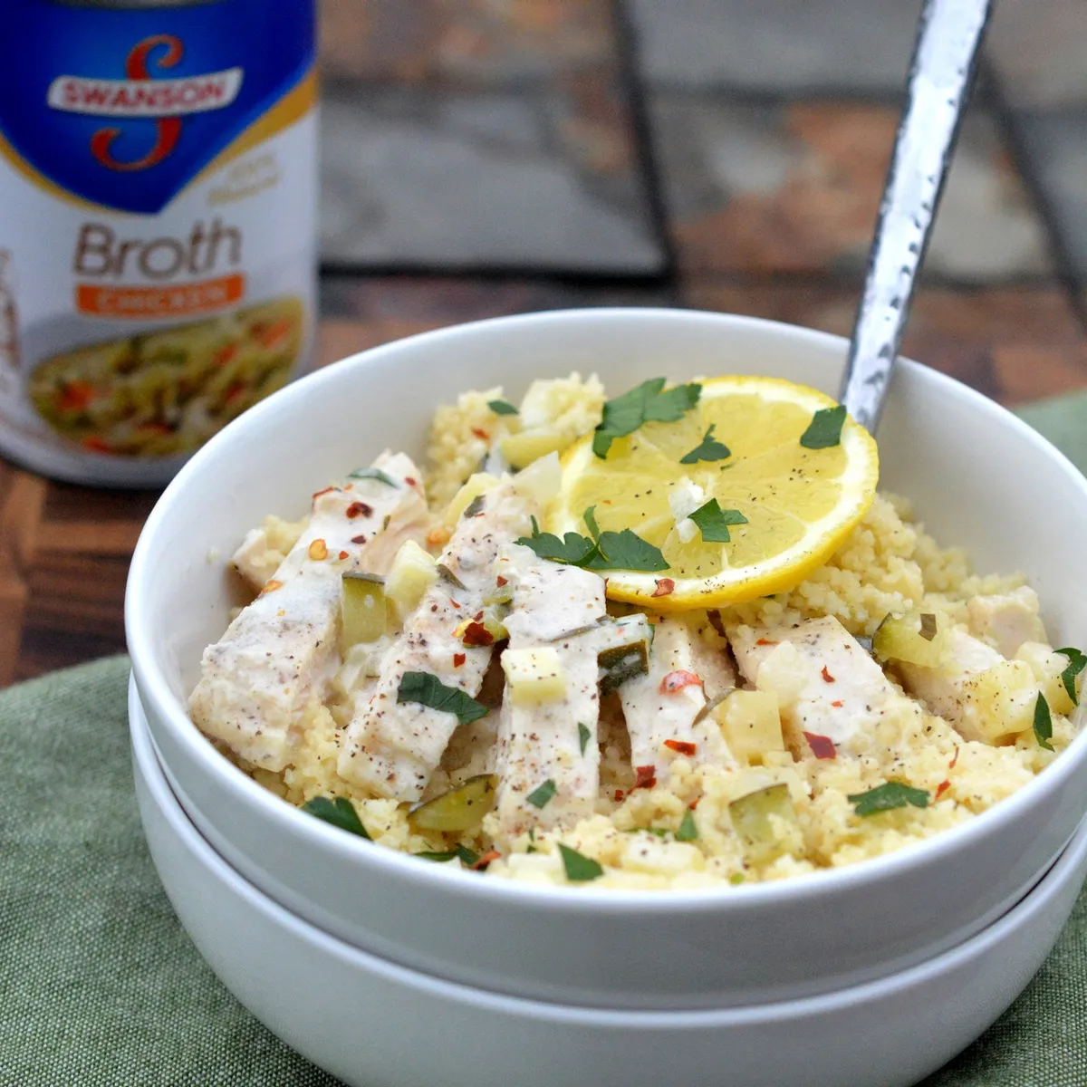 Creamy Lemon Chicken Couscous.