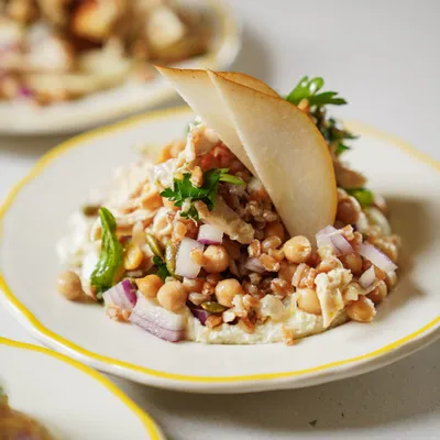 Recipe 'Farro Roasted Chicken Salad'