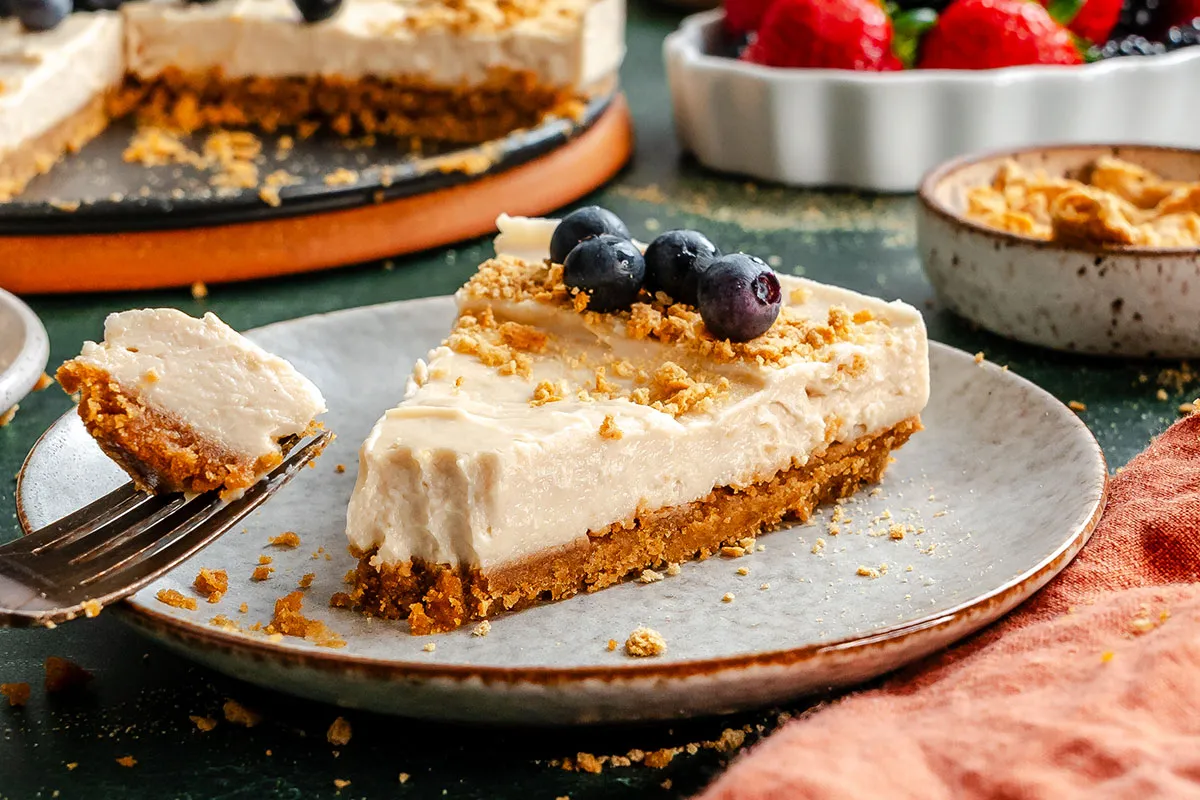 Vegan No Bake Cheesecake (With Silken Tofu)