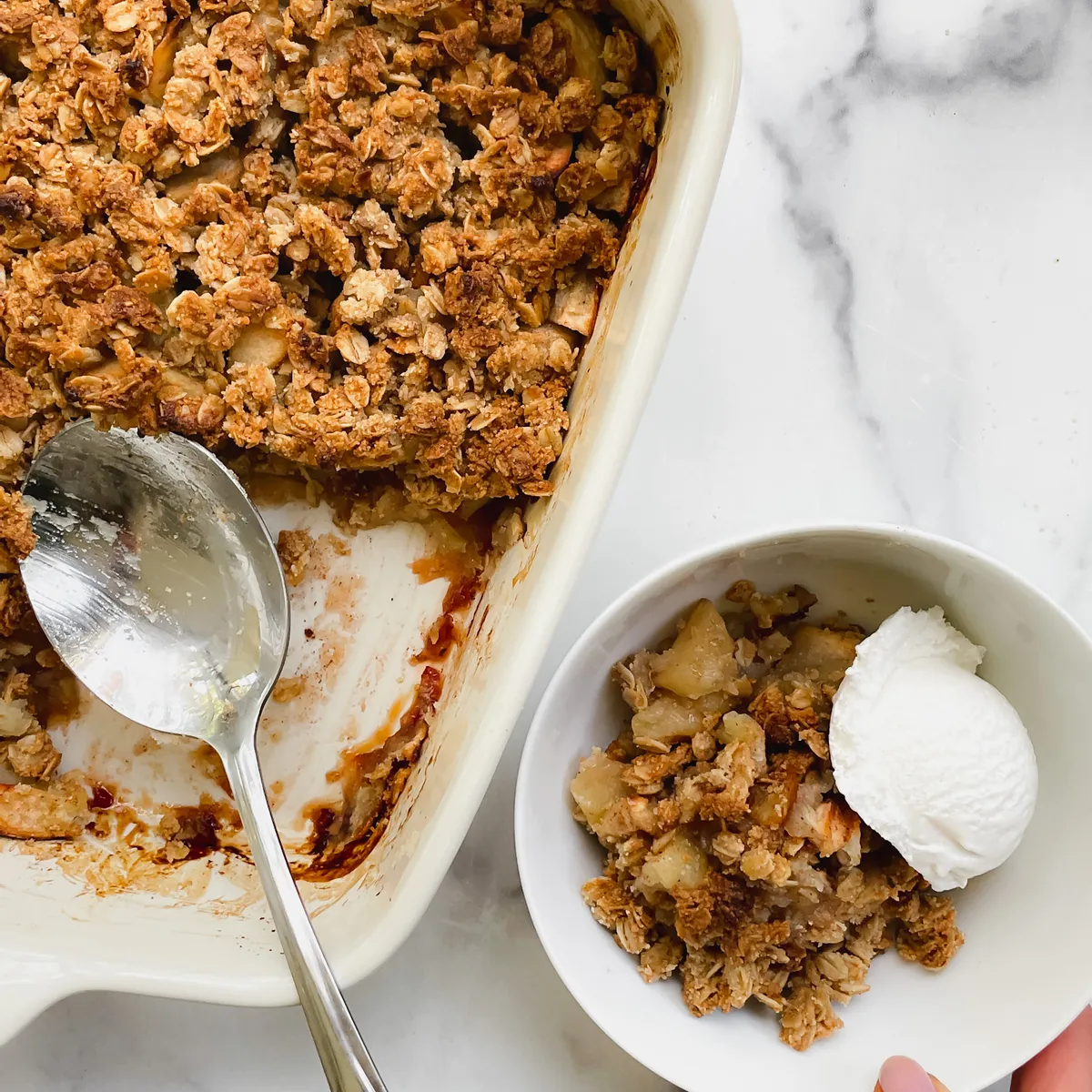 Cardamom Apple Crisp (Vegan, Gluten-free, Dairy-free, Refined Sugar Free)