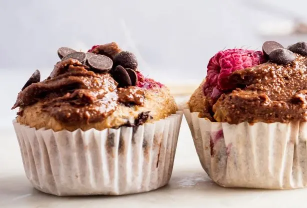 Healthy Raspberry Chocolate Cupcakes
