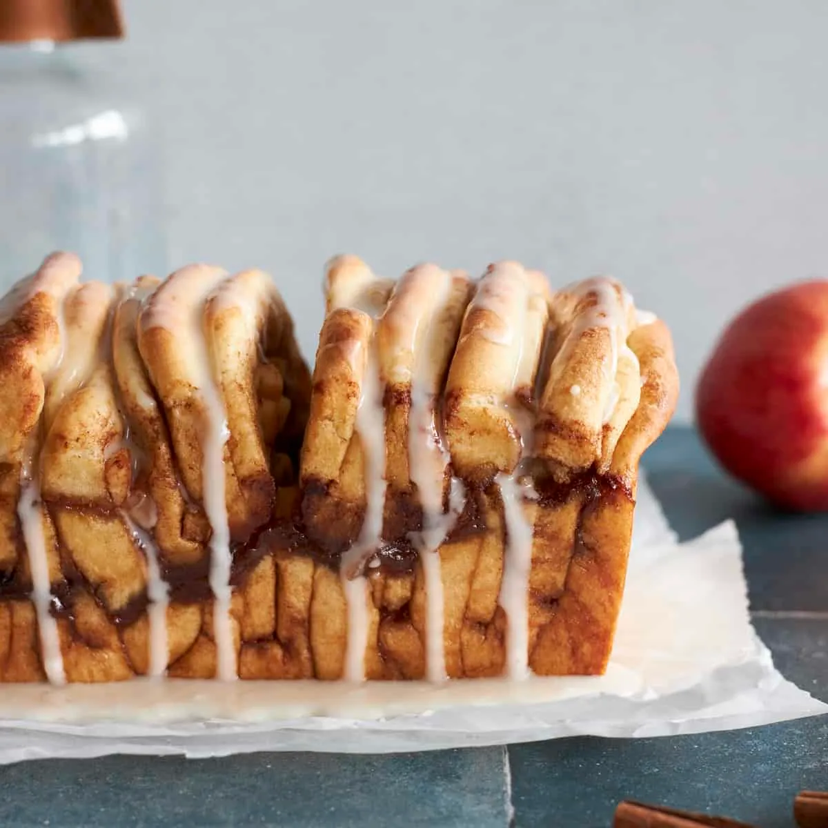 Sourdough Discard Apple Pull Apart Bread