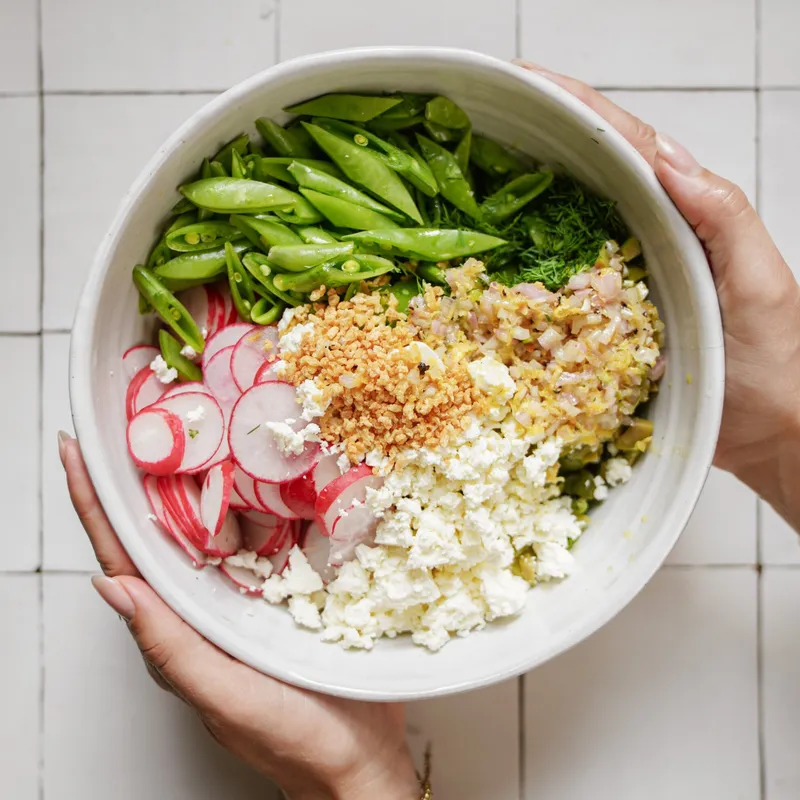 Asparagus Snap Pea &amp; Radish Salad