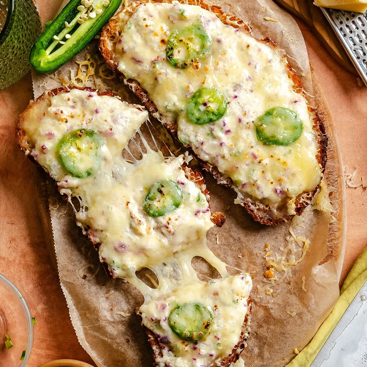 Jalapeno Popper Cottage Cheese Toast