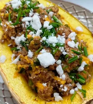 Recipe 'Taco Stuffed Spaghetti Squash'